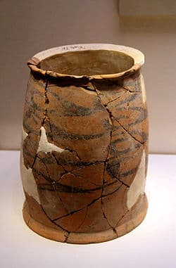 圆柱陶器