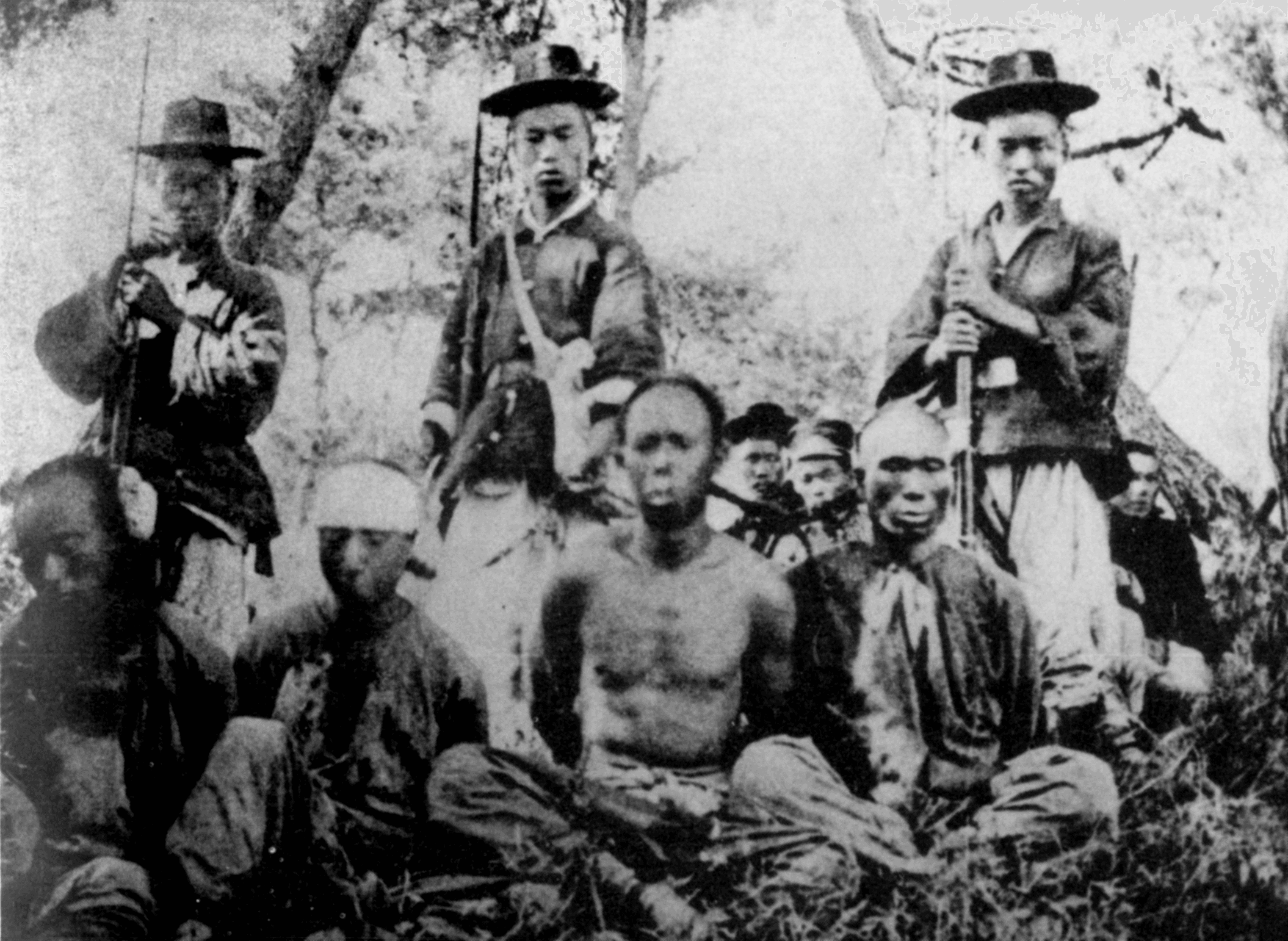 朝鲜士兵和清朝士兵俘虏