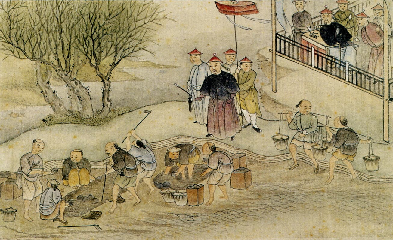 虎门销烟想像图