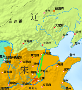 澶渊之盟示意图