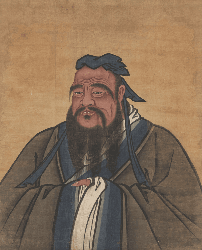 明代《孔子燕居像》